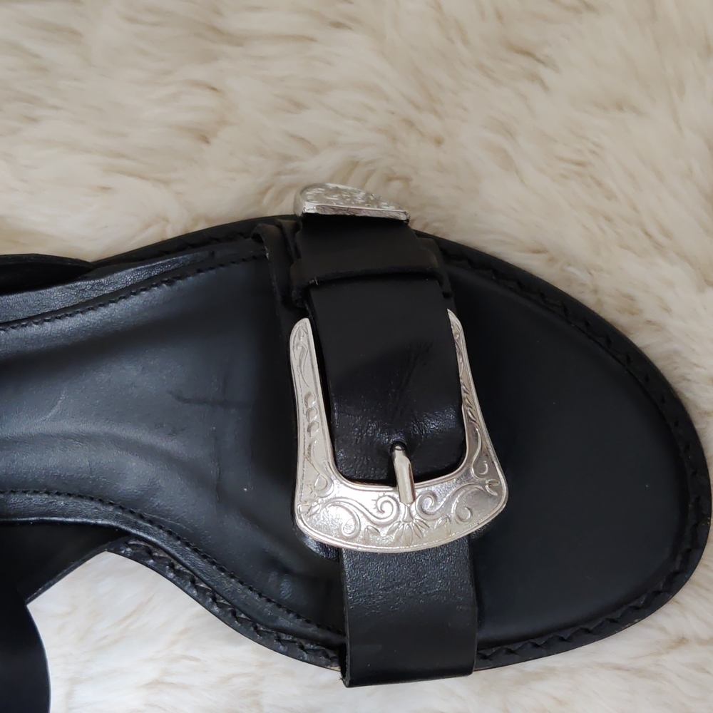 Zara Leather Sandals Size 36 - Picture 7 of 7